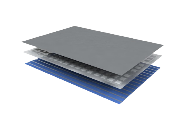 Sensor printed in underlayment